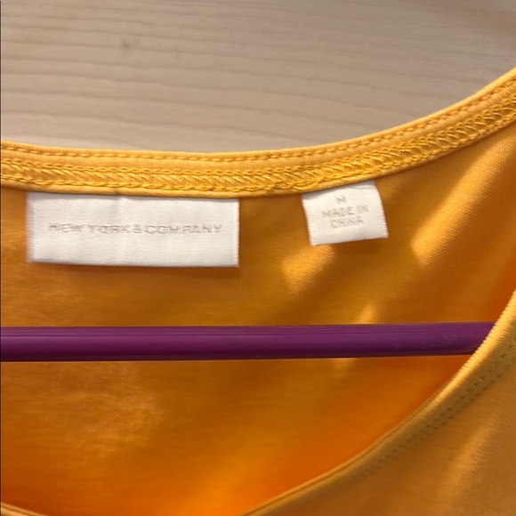 New York & Company Yellow  Midi Dress - Picture 2 of 3